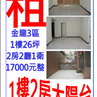 租公寓2房2廳1衛1樓金龍3區請電:0930-366632   02-26461721